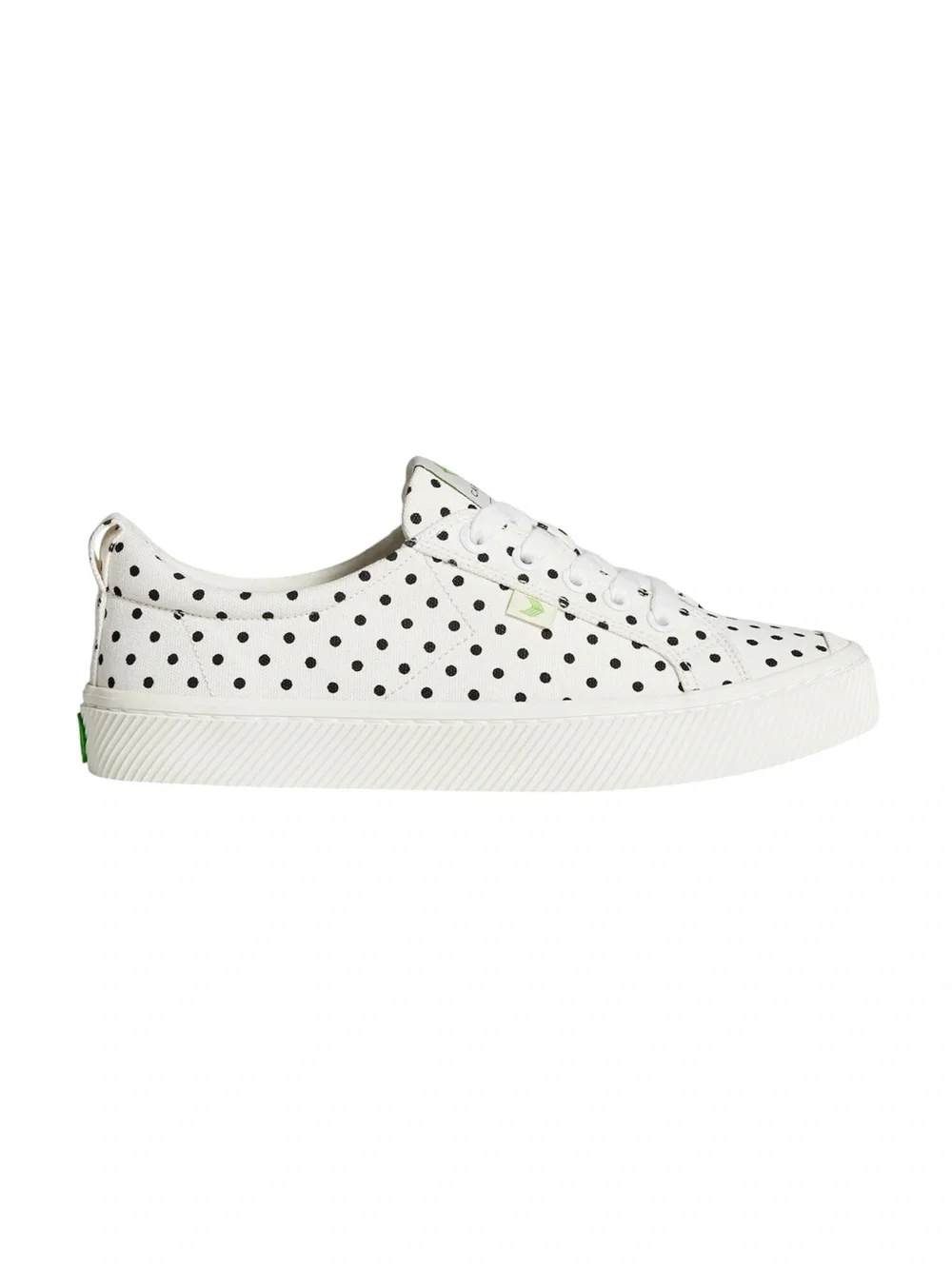 Cariuma OCA Low Polka‎ Dot White Black Canvas Sneakers Womens 8 SW 100103W15W